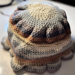 Handmade Crochet Hat in Earth Tones